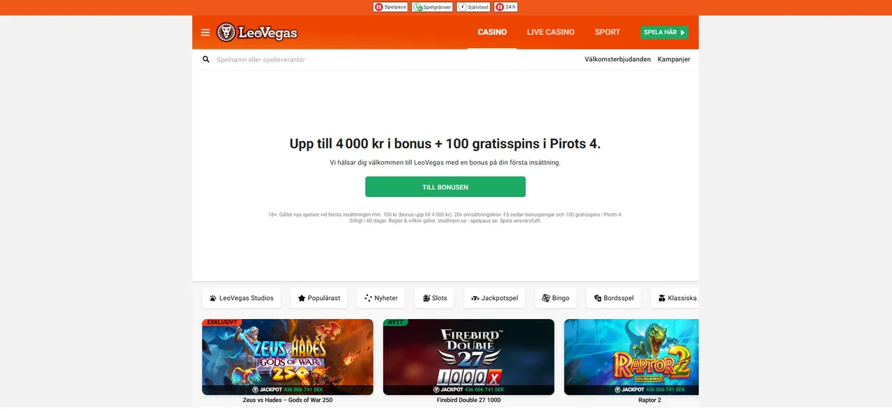 Bästa mobilcasino utan konto i Sverige